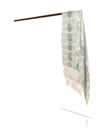 Палантин Унисекс HW.FR240-LIANES/BLANCHE